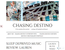 Tablet Screenshot of chasingdestino.com